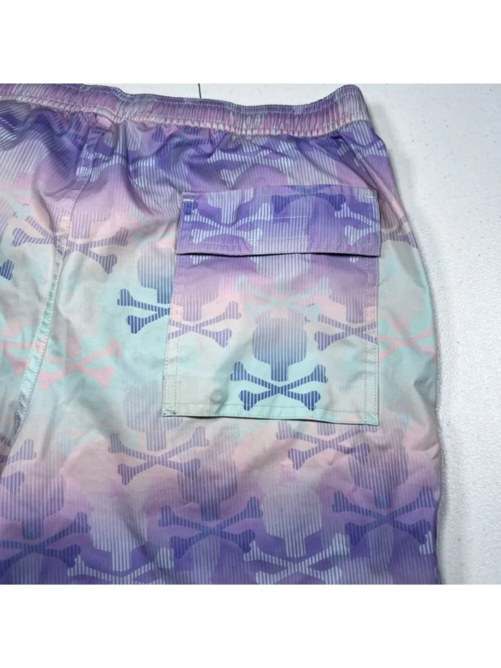 Psycho Bunny Mens Forster Bunny Swim Trunks Size Small Lined Drawstrings